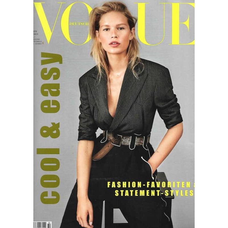Vogue 10/Oktober 2018 - Anna Ewers cool & easy