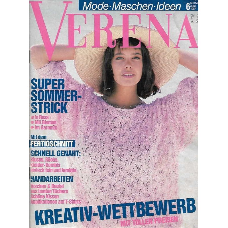 Verena Mode 6/Juni 1987 - Super Sommer Strick