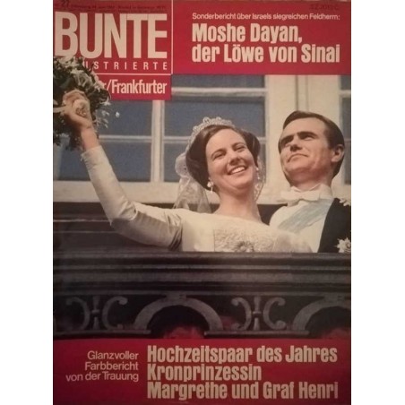 Bunte Illustrierte Nr.27 / 28 Juni 1967 - Margrethe & Graf Henri