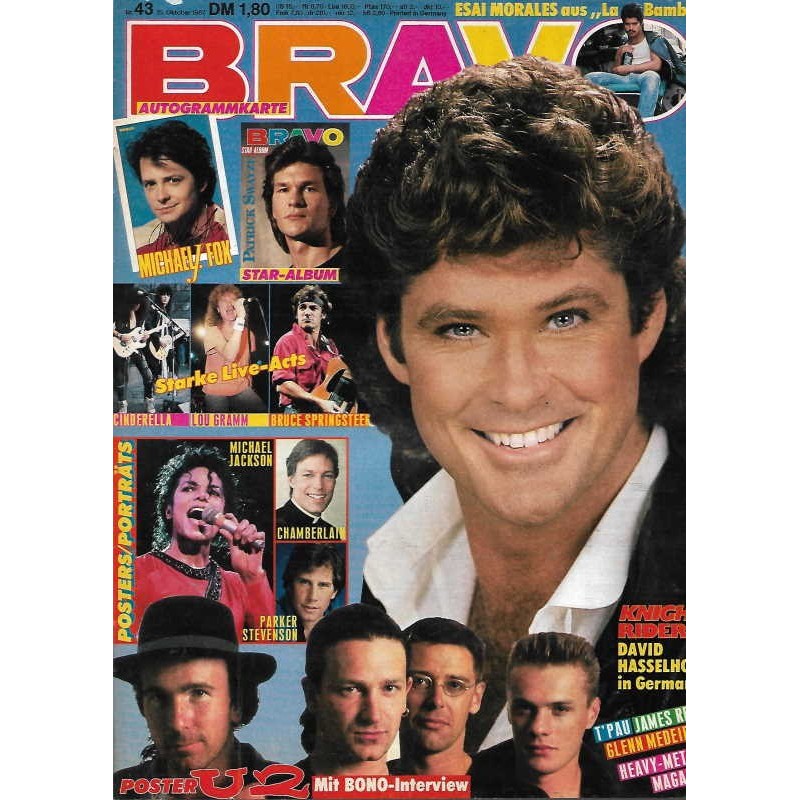 BRAVO Nr.43 / 15 Oktober 1987 - David Hasselhoff