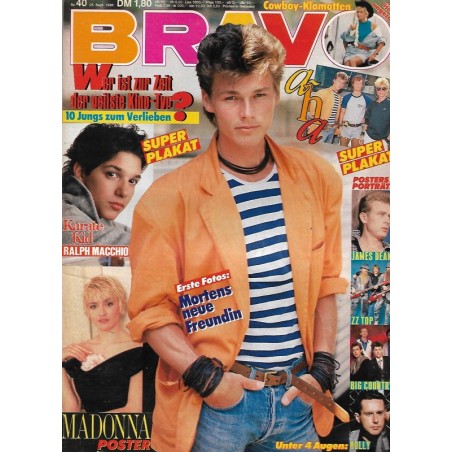 BRAVO Nr.40 / 25 September 1986 - Morten Harket