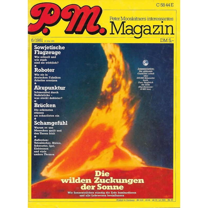 P.M. Ausgabe Juni 6/1981 - Die wilden Zuckungen der Sonne