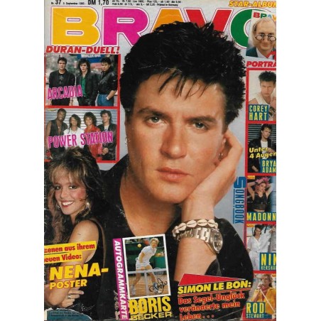 BRAVO Nr.37 / 5 September 1985 - Simon Le Bon