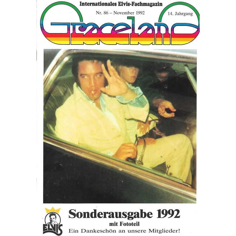 Graceland Nr.86 November 1992 - Sonderausgabe