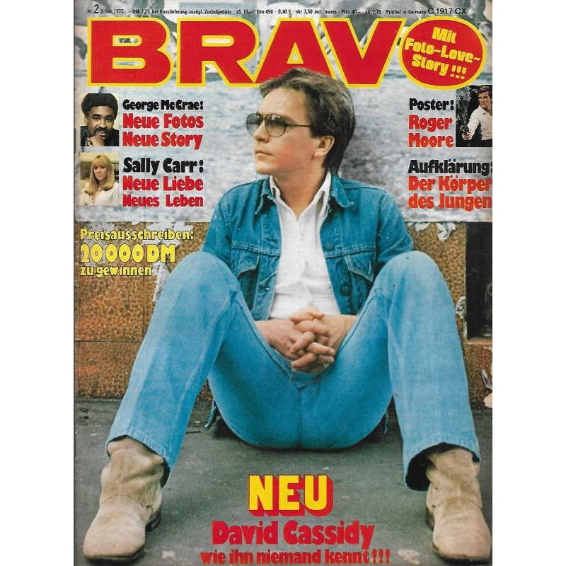 BRAVO Nr.2 / 2 Januar 1975 - David Cassidy