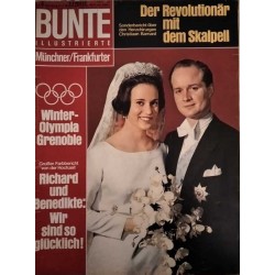 Bunte Illustrierte Nr.8 / 21 Febr. 1968 - Richard und Benedikte