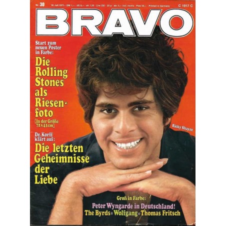 BRAVO Nr.30 / 19 Juli 1971 - Ricky Shayne