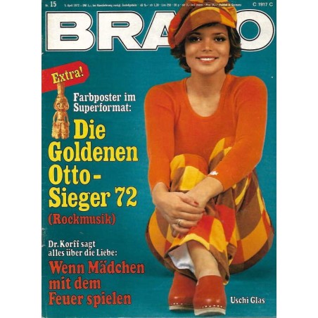 BRAVO Nr.15 / 5 April 1972 - Uschi Glas