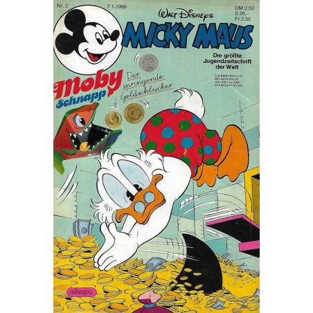 Micky Maus Nr.2 / 7 Januar 1988 - Moby Schnapp