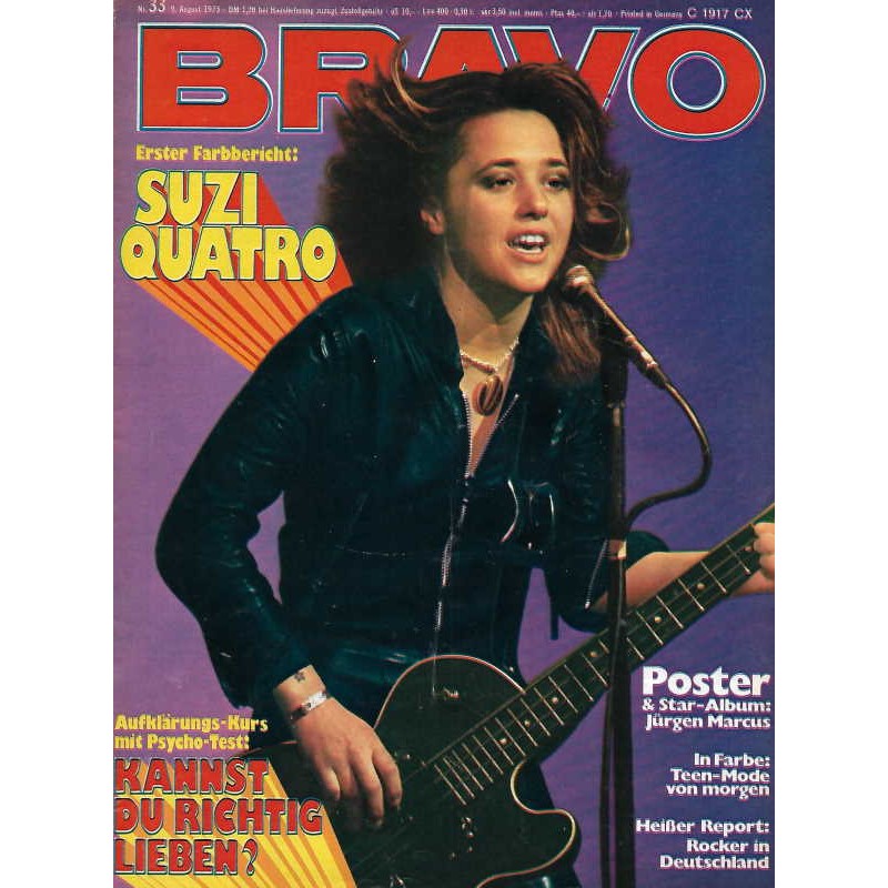 BRAVO Nr.33 / 9 August 1973 - Suzi Quatro