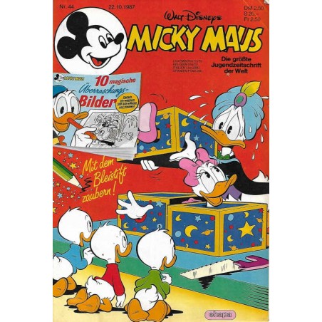 Micky Maus Nr.44 / 22 Oktober 1987 - Mit dem Bleistift zaubern