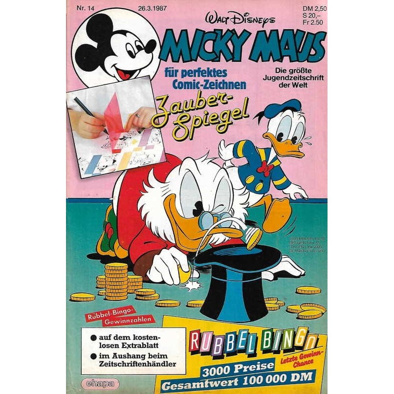 Micky Maus Nr.14 / 26 März 1987 - Zauberspiegel
