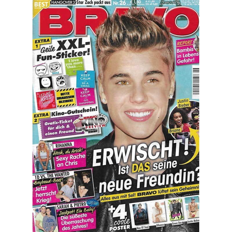 BRAVO Nr.26 / 19 Juni 2013 - Justin Bieber erwischt!