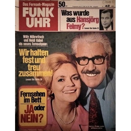 Funk-Uhr Nr. 42 / 17 bis 23 Oktober 1970 - Heidi Kabel & Willy