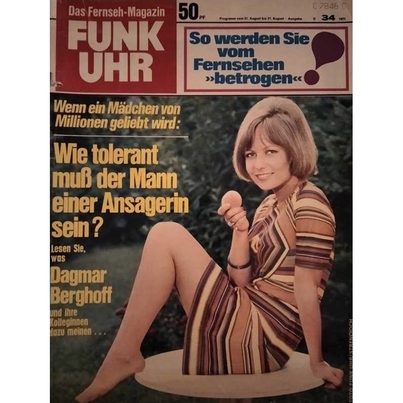 Funk-Uhr Nr. 34 / 21 bis 27 August 1971 - Dagmar Berghoff