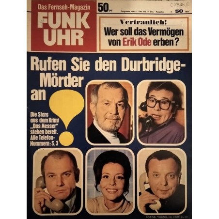 Funk-Uhr Nr. 50 / 11 bis 17 Dezember 1971 - Dubridge-Mörder