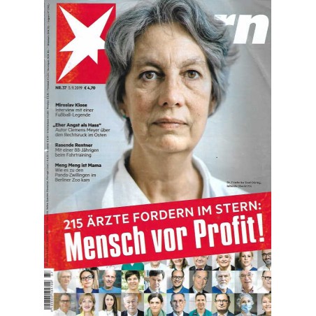 stern Heft Nr.37 / 5 September 2019 - Mensch vor Profit!