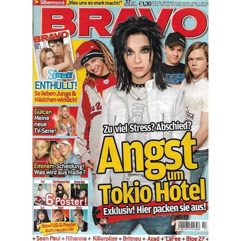 BRAVO Nr.17 / 19 April 2006 - Angst um Tokio Hotel