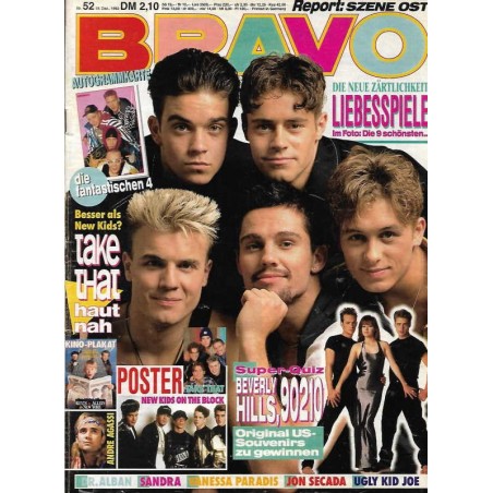 BRAVO Nr.52 / 16 Dezember 1992 - Take That hautnah BRAVO Nr.52 / 16 Dezember 1992 - Take That hautnah