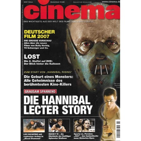 CINEMA 2/07 Februar 2007 - Die Hannibal Lecter Story
