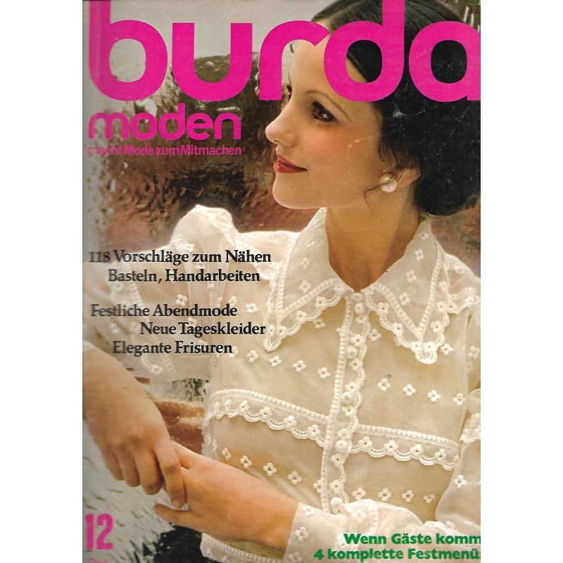 burda Moden 12/Dezember 1972 - Festliche Abendmode