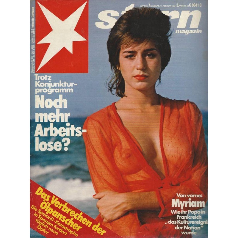 stern Heft Nr.7 / 11 Februar 1982 - Von vorne: Myriam