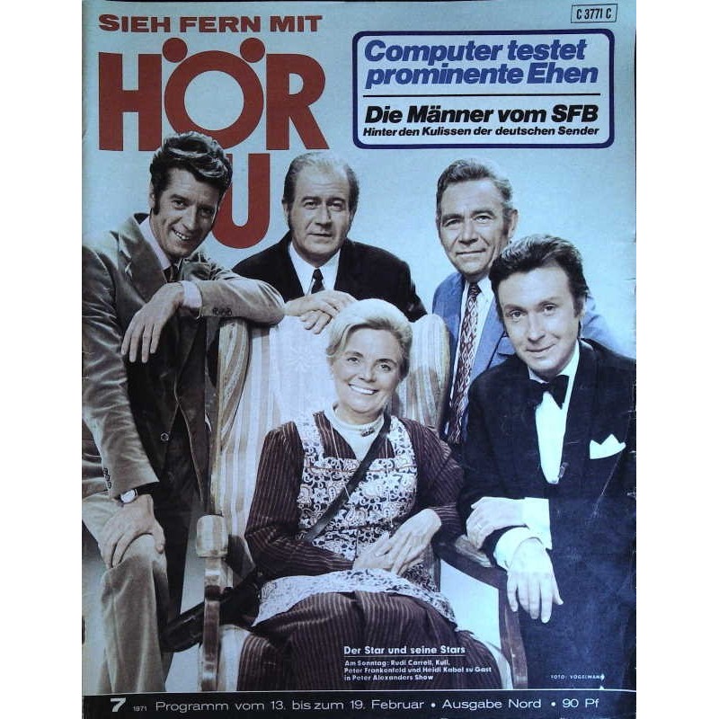 HÖRZU 7 / 13 bis 19 Februar 1971 - Der Star und seine Stars