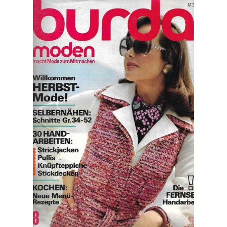 burda Moden 8/August 1973 - Willkommen Herbstmode!