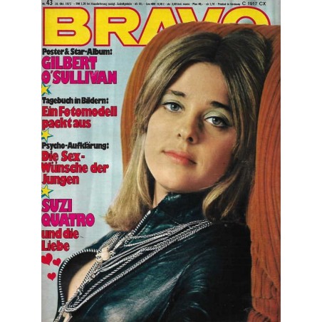 BRAVO Nr.43 / 18 Oktober 1973 - Suzi Quatro