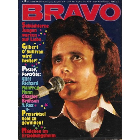 BRAVO Nr.26 / 20 Juni 1973 - Gilbert O Sullivan