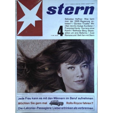 stern Heft Nr.4 / 26 Januar 1964 - Francoise Hardy