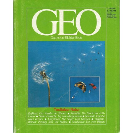 Geo Nr. 3 / März 1985 - Testlabor Natur