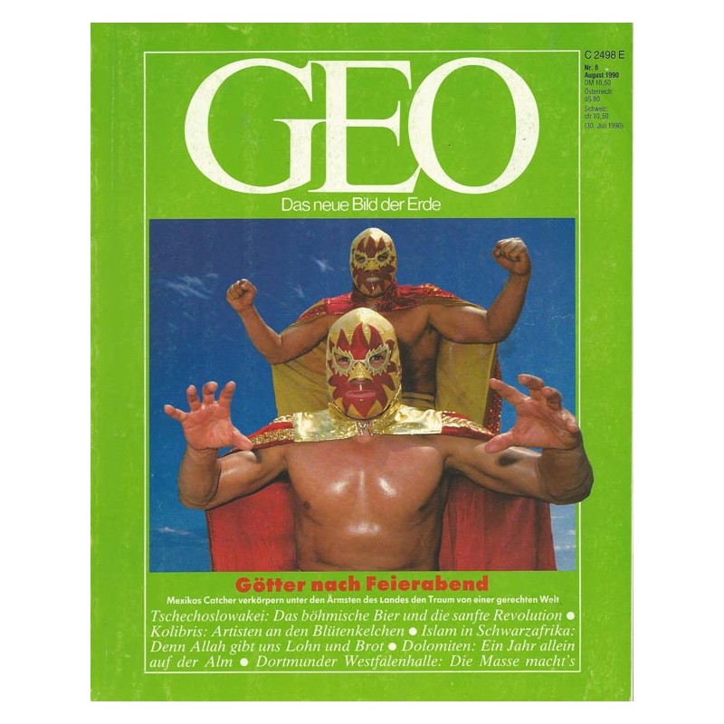 Geo Nr. 8 / August 1990 - Götter nach Feierabend