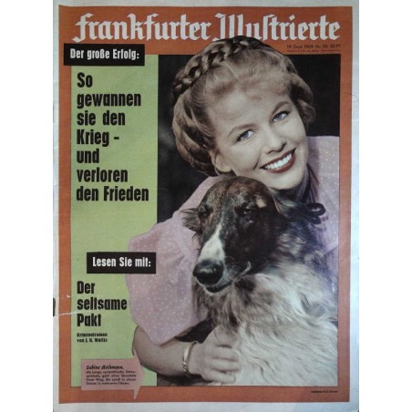 Frankfurter Illustrierte Nr.38 / 19 Sep 1959 - Sabine Bethmann