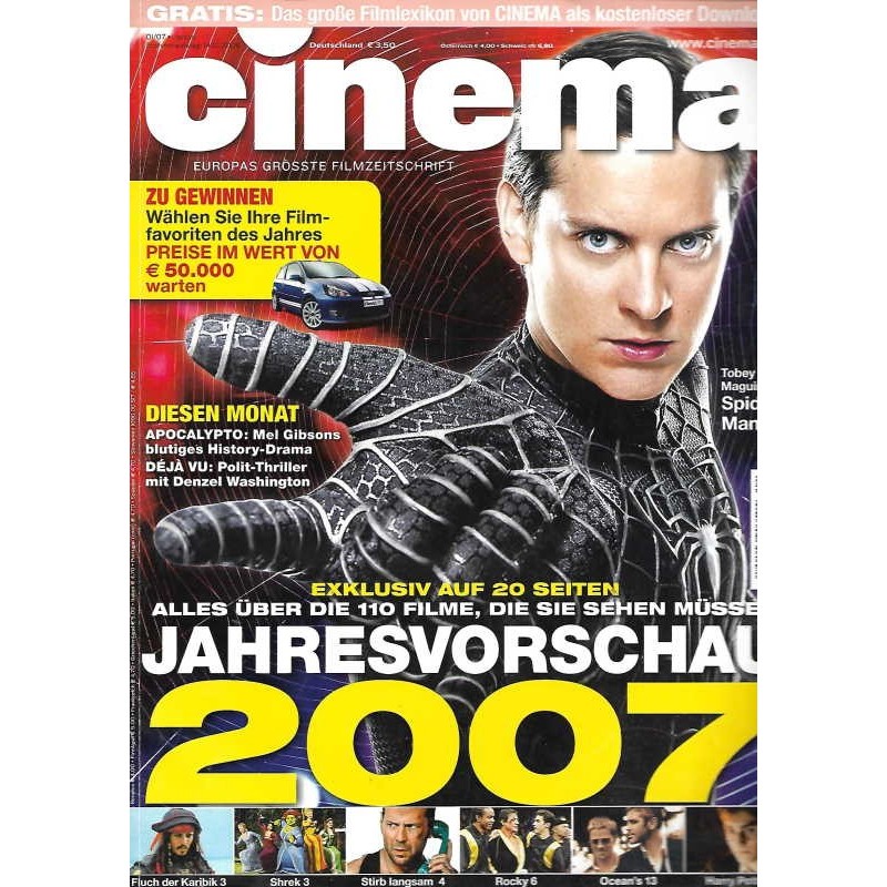 CINEMA 1/07 Januar 2007 - Spiderman 3
