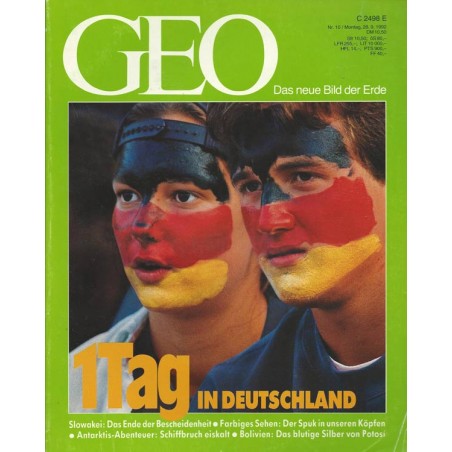 Geo Nr. 10 / Oktober 1992 - 1 Tag in Deutschland