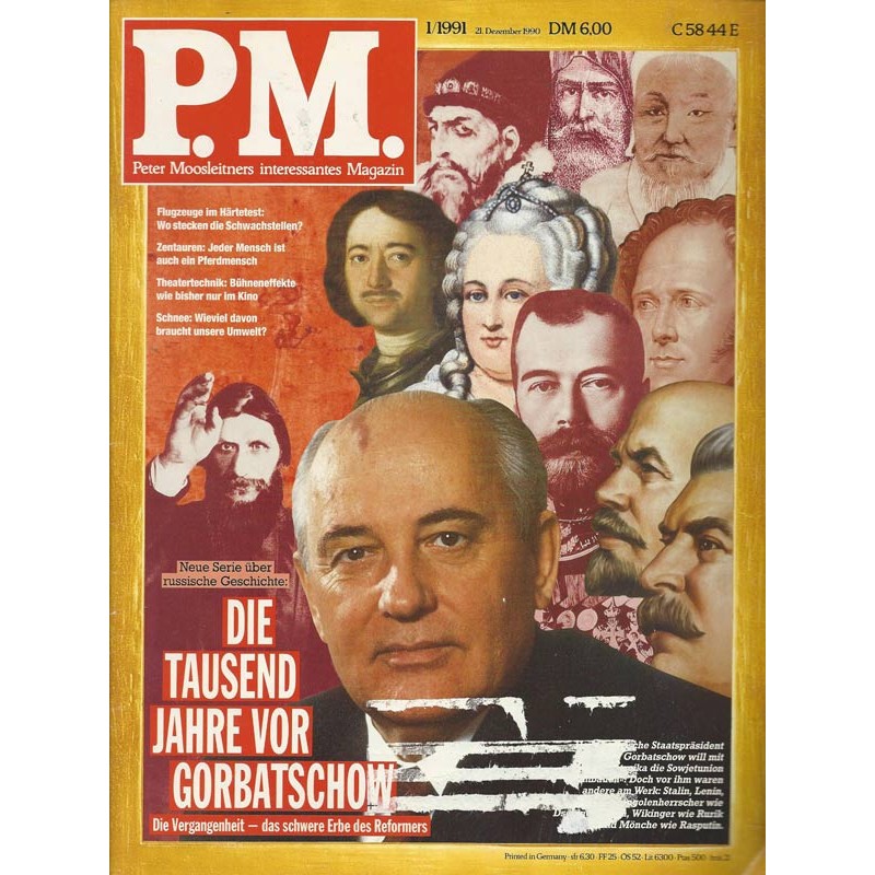 P.M. Ausgabe Januar 1/1991 - Die tausend Jahre vor Gorbatschow