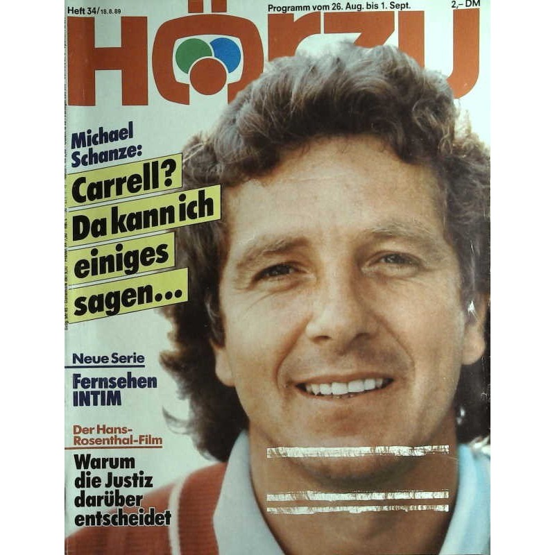 HÖRZU 34 / 26 Aug. bis 1 Sep. 1989 - Michael Schanze