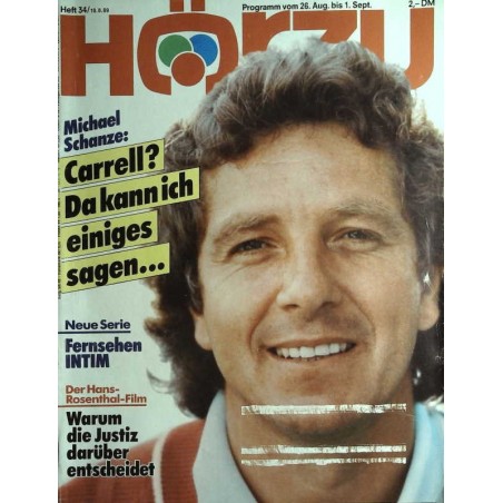 HÖRZU 34 / 26 Aug. bis 1 Sep. 1989 - Michael Schanze