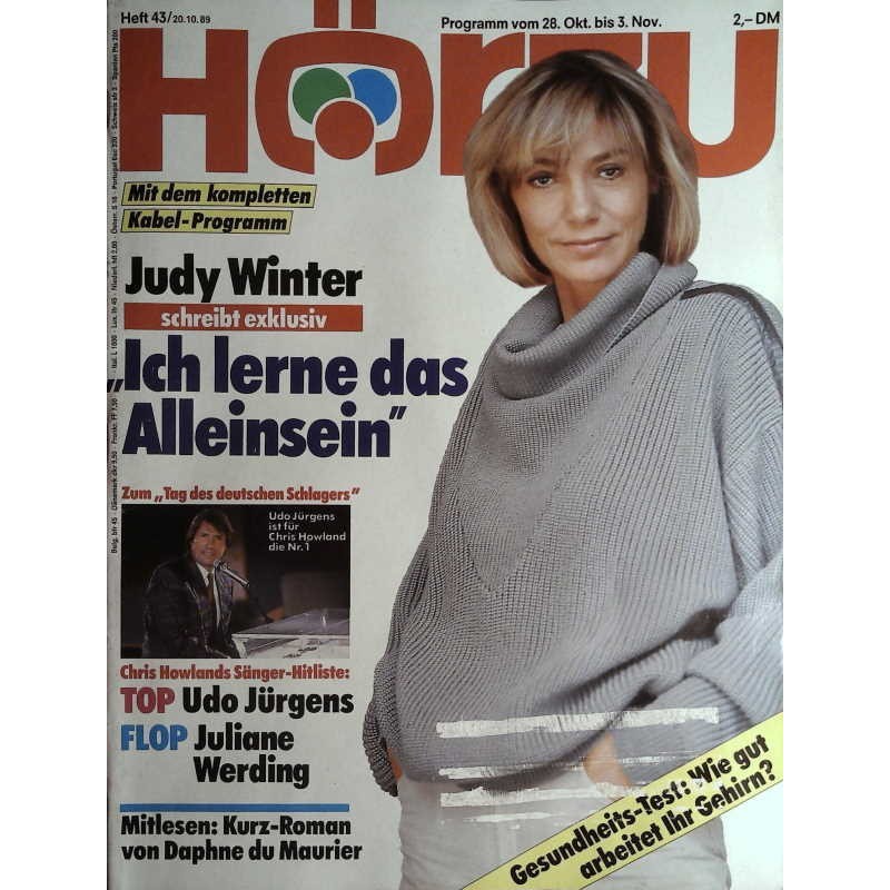 HÖRZU 43 / 28 Okt. bis 3 Nov. 1989 - Judy Winter