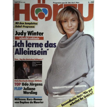 HÖRZU 43 / 28 Okt. bis 3 Nov. 1989 - Judy Winter