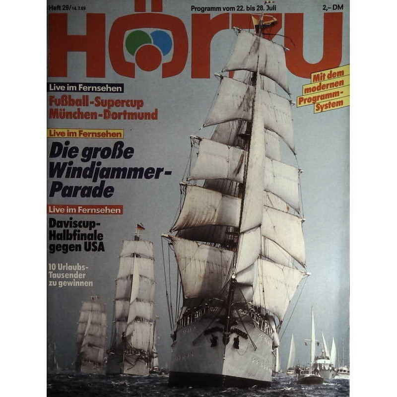 HÖRZU 29 / 22 bis 28 Juli 1989 - Windjammer Parade