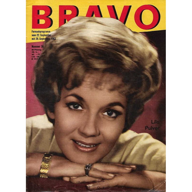 BRAVO Nr.38 / 17 September 1963 - Lilo Pulver