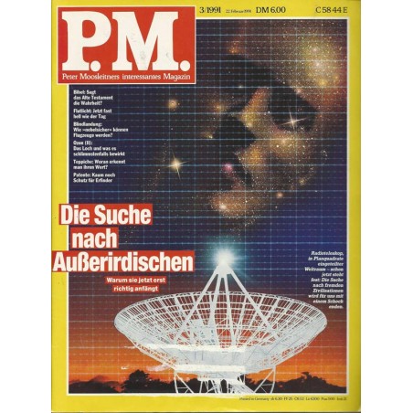 P.M. Ausgabe März 3/1991 - Die Suche nach Außerirdischen