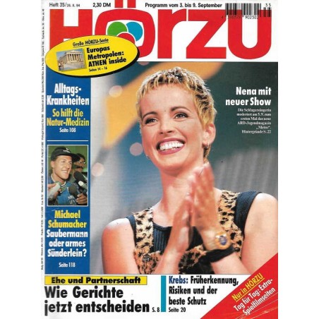 HÖRZU 35 / 3 bis 9 September 1994 - Nena mit neuer Show