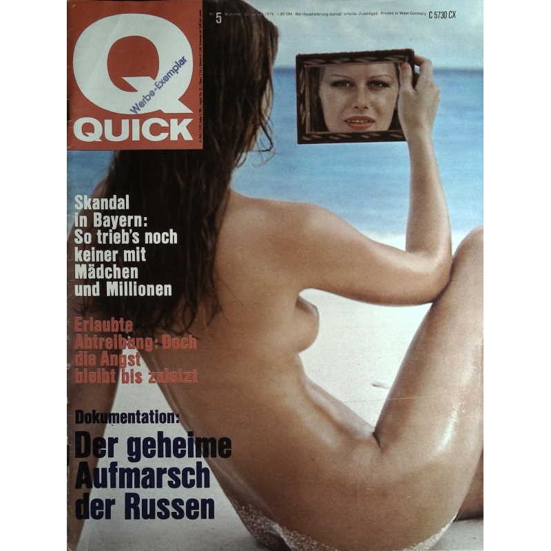 Quick Heft Nr.5 / 22 Januar 1976 - Skandal in Bayern