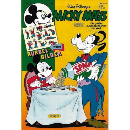 Micky Maus Nr.6 / 1 Februar 1986 - Rubbel Bilder