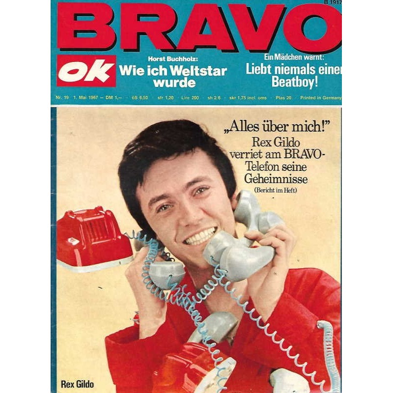 BRAVO OK Nr.19 / 1 Mai 1967 - Rex Gildo