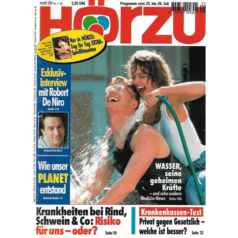 HÖRZU 29 / 23 bis 29 Juli 1994 - Wasser und seine Kräfte