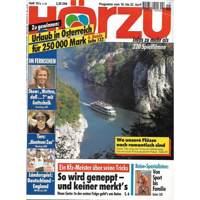 HÖRZU 15 / 16 bis 22 April 1994 - Romantische Flüsse